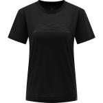 Hållbara Ekologiska Svarta Kortärmade Tränings t-shirts från Haglöfs på rea i Storlek XS i Jerseytyg för Damer 