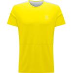 Gula Kortärmade Tränings t-shirts från Haglöfs Lim på rea i Storlek XXL i Polyester för Herrar 