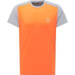 Orange Kortärmade Tränings t-shirts från Haglöfs Lim på rea i Storlek S för Herrar 
