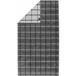 Antracit-grå Frottéhanddukar från CAWÖ i 80x150 i Frotté 