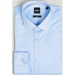Formella Ljusblåa Slim fit skjortor från HUGO BOSS BOSS Black med stretch i Storlek XXS för Herrar 