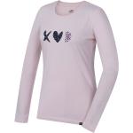 Rosa Långärmade Tränings t-shirts på rea i Storlek S i Bomull för Damer 