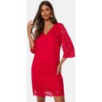 Röda Spetsklänningar från Happy Holly i Storlek XL i Spets för Damer 