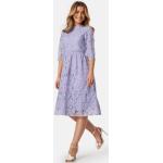 Vadlånga Lavendelfärgade Spetsklänningar från Happy Holly i Storlek S i Spets för Damer 
