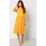 Happy Holly Madison lace dress Yellow 38
