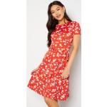 Blommiga Röda Blommiga klänningar från Happy Holly i Storlek XL för Damer 