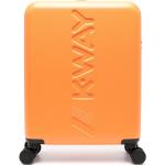 Orange Resväskor med 4 hjul i Plast för Flickor 