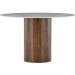Mörkbruna Runda bord från Skånska Möbelhuset med diameter 52cm i Valnöt 