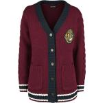 Mörkröda Långärmade Harry Potter Oversize tröjor i Storlek L i Akryl för Damer 
