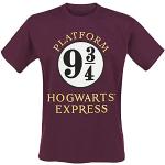 Svarta Kortärmade Harry Potter Hogwartsexpressen Kortärmade T-shirts i Storlek M för Herrar 