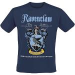 Blåa Harry Potter Ravenclaw T-shirts i Storlek XL med Rund ringning för Herrar 