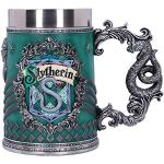 Nemesis Now Harry Potter Slytherin Hogwarts House samlarobjekt, grön silver, 15,5 cm