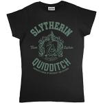 Svarta Harry Potter Slytherin T-shirts i Storlek M för Damer 