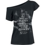 Svarta Harry Potter T-shirts stora storlekar i Storlek 4 XL i Bomull för Damer 