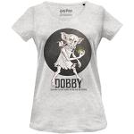 Melerade Vita Harry Potter Dobby T-shirts i Storlek S för Damer 