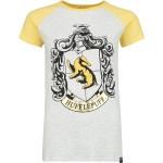 Gråa Harry Potter Hufflepuff T-shirts i Bomull för Damer 