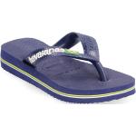 Hav. Brasil Logo Shoes Summer Shoes Sandals Flip Flops Navy Havaianas