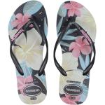 Havaianas Flip-Flops - Slim Floral - Black/Rosa