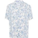 Blommiga Blåa Kortärmade Hawaiiskjortor från TAGLIATORE för Herrar 
