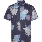 Blåa Kortärmade Hawaiiskjortor från Superdry på rea 