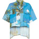 Blåa Hawaiiskjortor Asymmetriska från Natasha Zinko på rea i Storlek XS för Damer 
