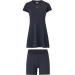 Mörkblåa Kortärmade Tenniskläder från Head på rea i Storlek S i Mesh för Damer 