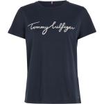 Marinblåa Kortärmade Kortärmade T-shirts från Tommy Hilfiger i Storlek XXS 