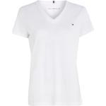 Vita Kortärmade Kortärmade T-shirts från Tommy Hilfiger i Storlek XXS med V-ringning 