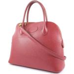 Vintage Hållbara Röda Handväskor i skinn med virkning på rea i Läder för Damer 