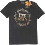 Heroes Official Lord Of The Rings Gold Foil Logo Short Sleeve T-shirt Svart S Man