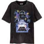 Svarta Kortärmade Star Wars Kortärmade T-shirts på rea i Storlek S i Bomull för Herrar 