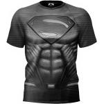 Svarta Kortärmade Superman T-shirts stora storlekar på rea i Storlek XXL i Bomull för Herrar 