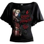 Bruna Kortärmade Suicide Squad Harley Quinn Kortärmade T-shirts på rea i Storlek S i Viskos för Damer 