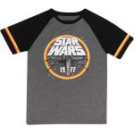 Gråa Kortärmade Star Wars Kortärmade T-shirts på rea i Storlek L i Bomull för Herrar 