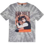 Gråa Kortärmade Star Wars Han Solo Kortärmade T-shirts på rea i Storlek XL i Bomull för Herrar 