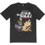 Gråa Kortärmade Star Wars Kortärmade T-shirts på rea i Storlek XL i Bomull för Herrar 