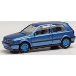 herpa - VW Golf III VR6 blå metallic, blå fälgar