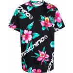 Blommiga Svarta Kortärmade Kortärmade T-shirts från Moschino på rea för Herrar 
