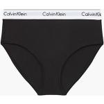 Sportiga Svarta Bikinitrosor från Calvin Klein med hög midja i Storlek S i Modal för Damer 