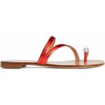 Röda Slip in-sandaler från GIUSEPPE ZANOTTI i storlek 35 med Slip-on i Läder för Damer 