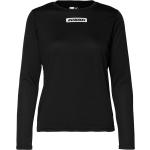 Svarta Långärmade Tränings t-shirts från Hummel Sport i Storlek S 