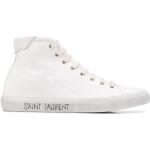 Vita Höga sneakers från Saint Laurent Paris i storlek 36 med Snörning i Gummi för Damer 