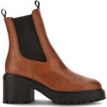 Bruna Ankle-boots från Hogan på rea med rundad tå med Klackhöjd 5cm till 7cm i Läder för Damer 