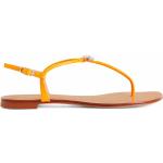 Orange Flip-flops med strass från GIUSEPPE ZANOTTI i storlek 35 i Läder för Damer 