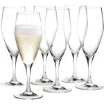 Vita Champagneglas från Holmegaard Perfection 6 delar i Glas 