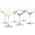 Konjakbruna Martiniglas från Holmegaard Perfection 6 delar i Glas 