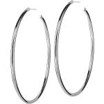 Hoops Earrings Steel Large Accessories Jewellery Earrings Hoops Silver Edblad