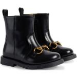 Svarta Ankle-boots från Gucci i storlek 20 med rundad tå i Läder för Pojkar 