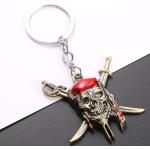 Hot,Pirates Of The Caribbean Car Nyckelringar Kapten Jack Sparrow Mask Döskalle-huvud Utsökt hängande nyckel
