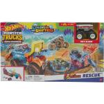 Monster Trucks Monster Trucks Arena Smashers Color Shifters 5-Alarm Rescue Playset Patterned Hot Wheels